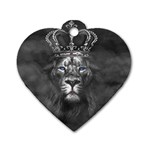 Lion King Of The Jungle Nature Dog Tag Heart (Two Sides)