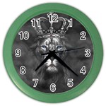 Lion King Of The Jungle Nature Color Wall Clock