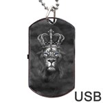 Lion King Of The Jungle Nature Dog Tag USB Flash (Two Sides)