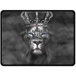 Lion King Of The Jungle Nature Two Sides Fleece Blanket (Large)