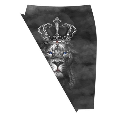 Lion King Of The Jungle Nature Midi Wrap Pencil Skirt from UrbanLoad.com Front Left