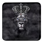 Lion King Of The Jungle Nature Square Glass Fridge Magnet (4 pack)