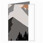 Mountain Wolf Tree Nature Moon Greeting Cards (Pkg of 8)