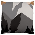 Mountain Wolf Tree Nature Moon Large Cushion Case (One Side)