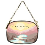 Mountain Birds River Sunset Nature Chain Purse (Two Sides)