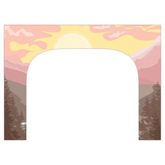 Mountain Birds River Sunset Nature Toiletries Pouch from UrbanLoad.com Front
