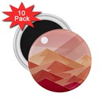 Mountains Sunset Landscape Nature 2.25  Magnets (10 pack) 