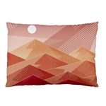Mountains Sunset Landscape Nature Pillow Case (Two Sides)