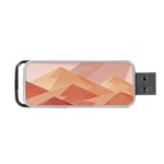 Mountains Sunset Landscape Nature Portable USB Flash (One Side)