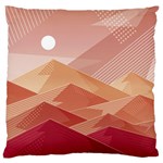 Mountains Sunset Landscape Nature Standard Premium Plush Fleece Cushion Case (Two Sides)
