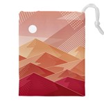 Mountains Sunset Landscape Nature Drawstring Pouch (5XL)