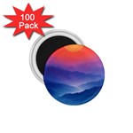 Valley Night Mountains 1.75  Magnets (100 pack) 