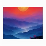 Valley Night Mountains Small Glasses Cloth