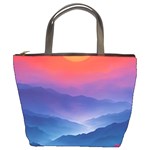 Valley Night Mountains Bucket Bag