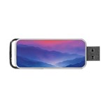 Valley Night Mountains Portable USB Flash (One Side)