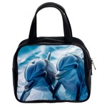 Dolphin Swimming Sea Ocean Classic Handbag (Two Sides)
