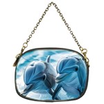 Dolphin Swimming Sea Ocean Chain Purse (Two Sides)