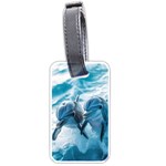 Dolphin Swimming Sea Ocean Luggage Tag (one side)
