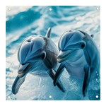 Dolphin Swimming Sea Ocean Banner and Sign 3  x 3 