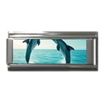 Dolphin Sea Ocean Superlink Italian Charm (9mm)