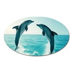 Dolphin Sea Ocean Oval Magnet
