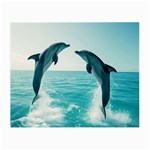 Dolphin Sea Ocean Small Glasses Cloth (2 Sides)