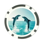 Dolphin Sea Ocean Poker Chip Card Guard