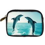 Dolphin Sea Ocean Digital Camera Leather Case