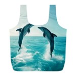 Dolphin Sea Ocean Full Print Recycle Bag (L)