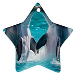 Dolphins Sea Ocean Ornament (Star)