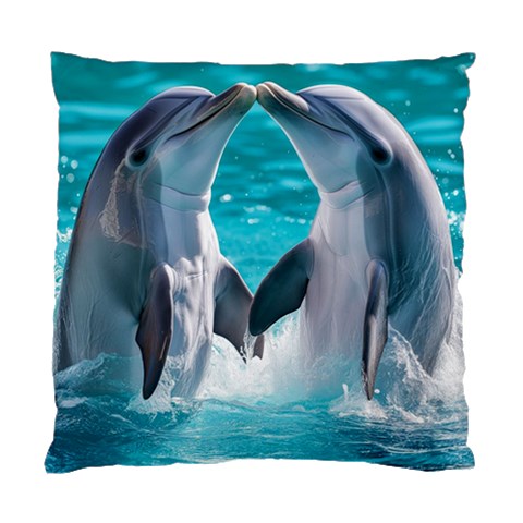 Dolphins Sea Ocean Standard Cushion Case (Two Sides) from UrbanLoad.com Front