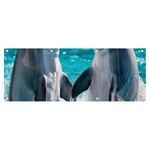 Dolphins Sea Ocean Banner and Sign 8  x 3 