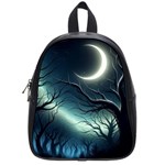 Moon Moonlit Forest Fantasy Midnight School Bag (Small)