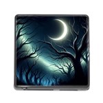 Moon Moonlit Forest Fantasy Midnight Memory Card Reader (Square 5 Slot)