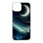 Moon Moonlit Forest Fantasy Midnight iPhone 14 TPU UV Print Case