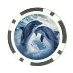 Dolphins Sea Ocean Water Poker Chip Card Guard (10 pack)