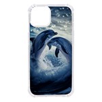 Dolphins Sea Ocean Water iPhone 14 TPU UV Print Case