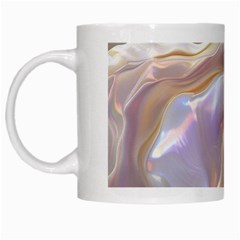 Silk Waves Abstract White Mug from UrbanLoad.com Left