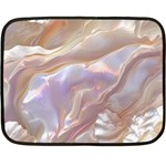 Silk Waves Abstract Fleece Blanket (Mini)