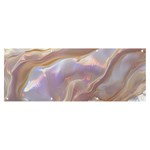 Silk Waves Abstract Banner and Sign 8  x 3 