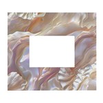 Silk Waves Abstract White Wall Photo Frame 5  x 7 
