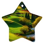 Countryside Landscape Nature Star Ornament (Two Sides)