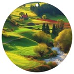 Countryside Landscape Nature UV Print Acrylic Ornament Round