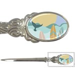 Beach Sea Surfboards Water Sand Drawing  Boho Bohemian Nature Letter Opener