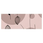 Flowers Pattern Botanical Scrapbook Banner and Sign 8  x 3 