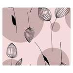 Flowers Pattern Botanical Scrapbook Premium Plush Fleece Blanket (Small)