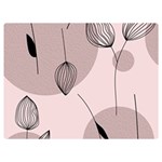 Flowers Pattern Botanical Scrapbook Premium Plush Fleece Blanket (Extra Small)