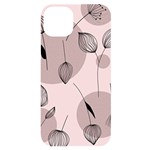Flowers Pattern Botanical Scrapbook iPhone 14 Plus Black UV Print Case