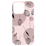 Flowers Pattern Botanical Scrapbook iPhone 14 Pro Max Black UV Print Case
