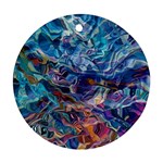 Kaleidoscopic currents Ornament (Round)